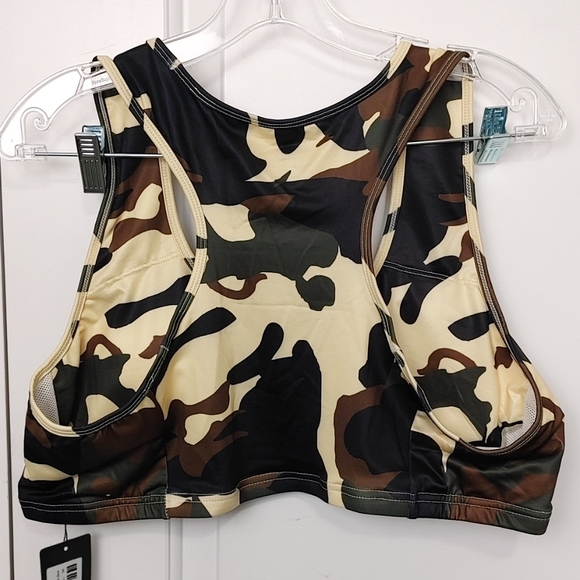 NEW plus size 3x 2x CAMOUFLAGE SPORTS BRA - Picture 6 of 9